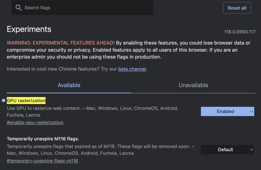 Clickable elements not working on Google Chrome in New Update